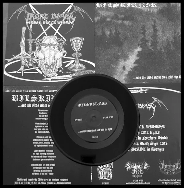Cover ...and the Birds Chant Died with the Light / Hidden Black Wisdom