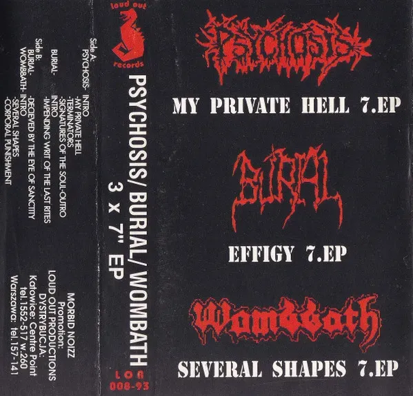 Cover Psychosis / Burial / Wombbath